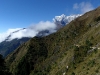 looking back at the trail just trod Namche Phungi Thanga