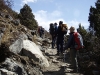 the trail from Pangboche to Shomare