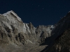 base camp under moonlight