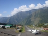a plane taking off from Lukla