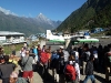 fresh mountain air having just landed at Lukla airstrip