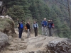 the trail encountered from Lukla to Monjo