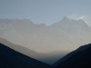 early morning view from the balcony of Sonam lodge