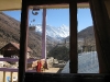 the view from Sonam lodge summit pyramid of Everest left and Lhose right clearly visible