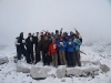 thank you Lama Geshe his bhuddist cards wishing peace to all proudly held at base camp by our team members