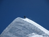 Ang Nuru cutting steps to the summit