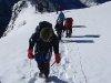 glacier traverse just above crampon point