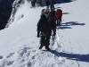 glacier traverse just above crampon point