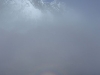 a rainbow halo around Robs shaddow cast upon the cloud and obscuring the view of Lhotse an astonishing sight
